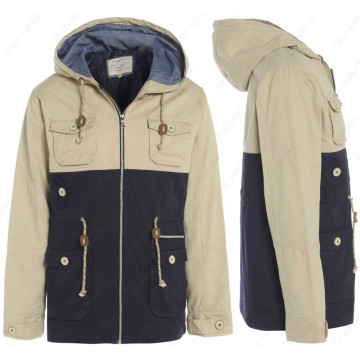 Mens Jacket COAT Hooded Casual Parka